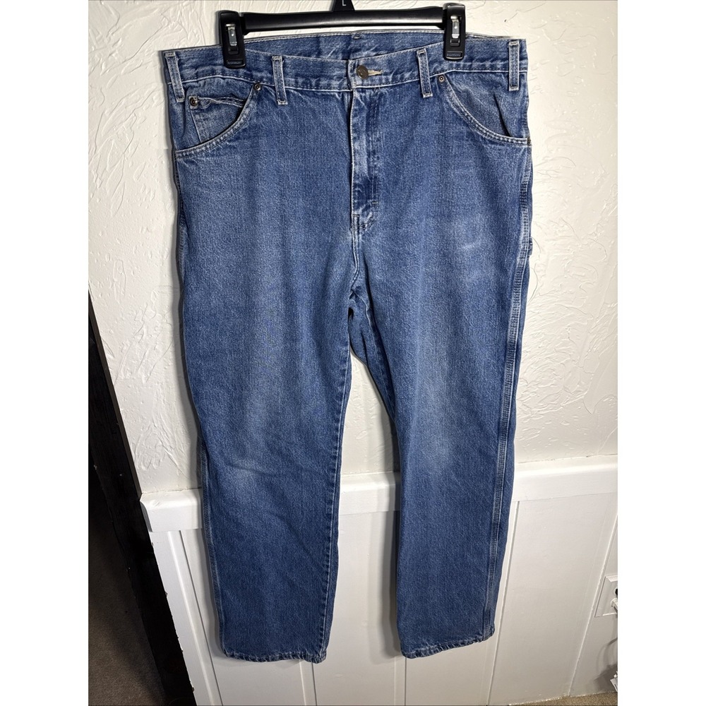 2013 Dickies Jeans Mens W 36‎ L 32 Blue Denim Pants Carpenter Loose Y2K Baggy